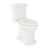 Gerber G0020191 White Hinsdale 1.28 Gpf 12" Rough-in Two-piece Elongated ERGOHEI...