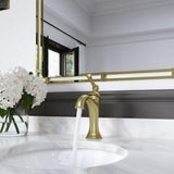 Tisbury Single Handle Lavatory Faucet in Brushed Gold