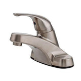 Pfirst Series Single Control Centerset Bathroom Faucet in Brushed Nickel