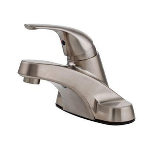 Pfirst Series Single Control Centerset Bathroom Faucet in Brushed Nickel