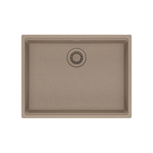 FRANKE MAG11023ADA-OYS Maris Undermount 25-in x 18.94-in Granite ADA Single Bowl Sink in Oyster In Oyster