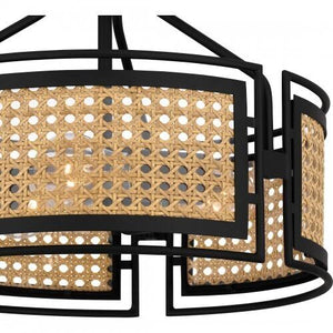 Quoizel PYA1714MBK Priya Semi flush 3 lights matte black. Semi-Flush Mount