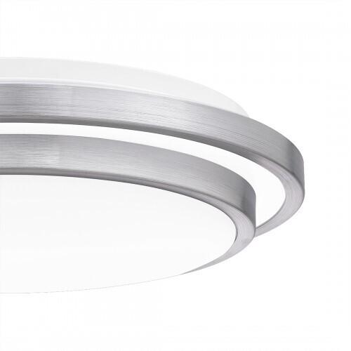 Quoizel IVG1614BRA Irving Flushmount led brushed aluminum Semi-Flush Mount