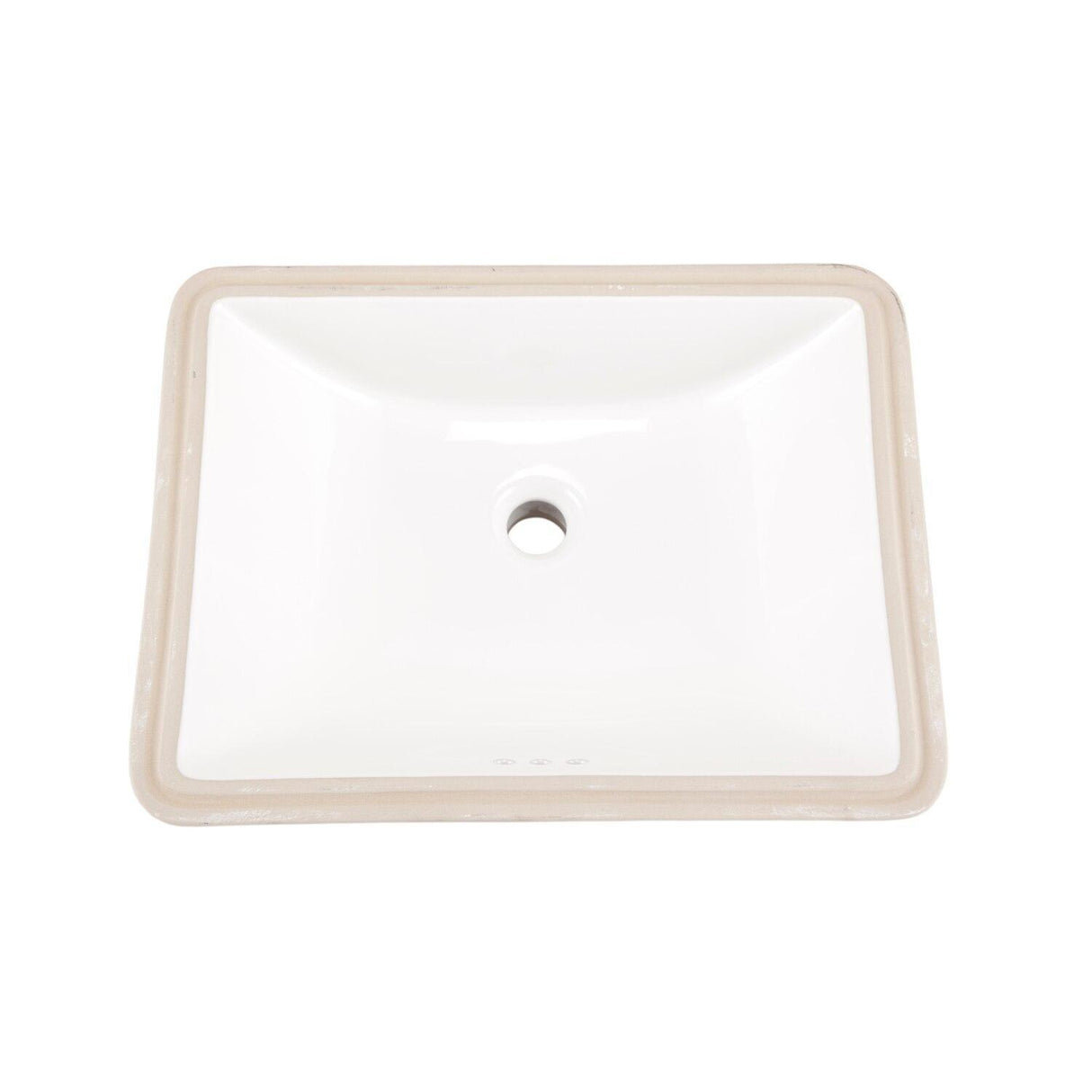 Gerber G0012765 White Logan Square Rectangular Petite Undercounter Bathroom Sink