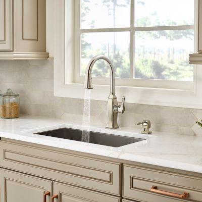 Pfister Polished Nickel Briarsfield Pull-down Kitchen Faucet
