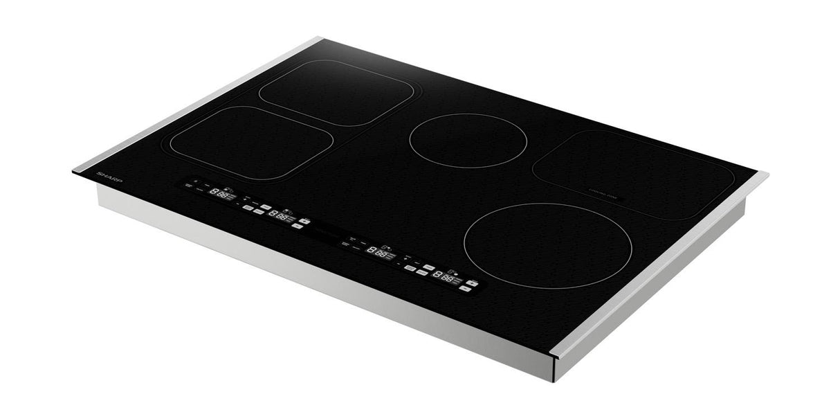 Sharp SCH3043GB 30" Induction Cooktop, 4 Heating Zones