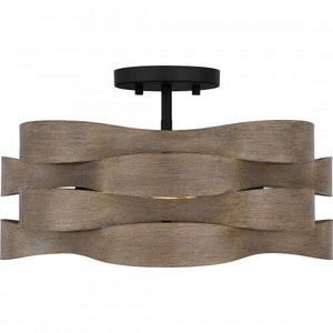 Quoizel APL1716MBK Appleton Semi flush 2 lights matte black. Semi-Flush Mount