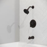 Winfield 1-Handle Tub & Shower Trim Kit in Tuscan Bronze