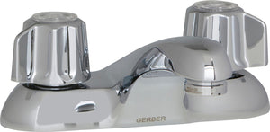 Gerber G074341165 Chrome Classics Two Handle Centerset Lavatory Faucet W/ META...