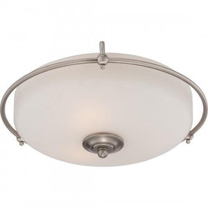 Quoizel GF1617AN Griffin Flush mount antq nikl 17"d Flush Mount