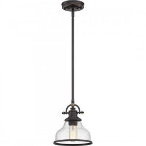 Quoizel GRTS1508PN Grant Mini pendant 1 light palladian bronze Mini Pendant