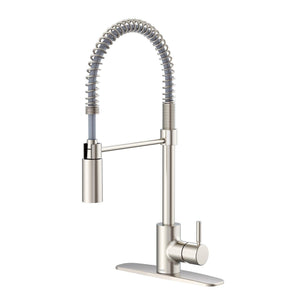 Gerber D451288BS The Foodie Pre-rinse Single Handle Spring-spout Kitchen Faucet -...