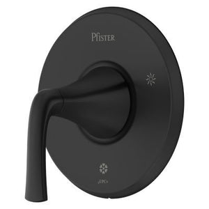 McAllen 1-Handle Tub & Shower Valve Only Trim Kit in Matte Black