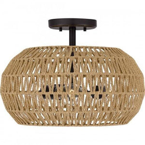 Quoizel QSF4034PN Quoizel Semi-Flush Mount Semi flush 3 lights palladian bronze Semi-Flush Mount