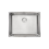 FRANKE CUX11021-ADA Cube 22.75-in. x 17.7-in. 18 Gauge Stainless Steel Undermount Single Bowl ADA Kitchen Sink - CUX11021-ADA In Pearl