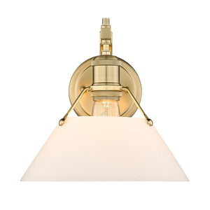 Orwell BCB 1 Light Wall Sconce in Brushed Champagne Bronze with Opal Glass Shade