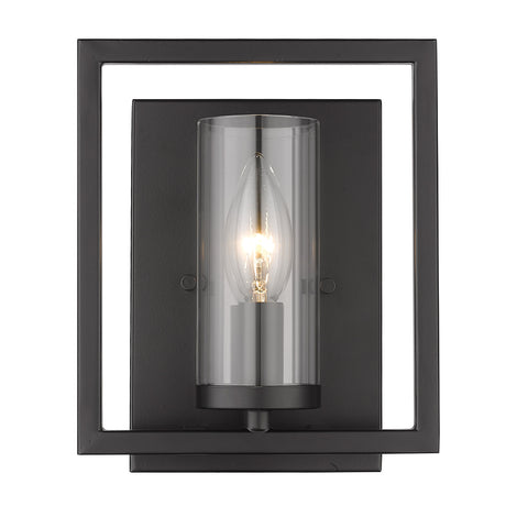 Marco 1 Light Wall Sconce in Matte Black