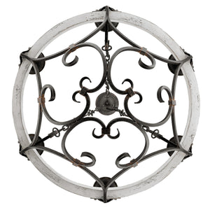 Madera 6-Light Chandelier in Antique Black Iron
