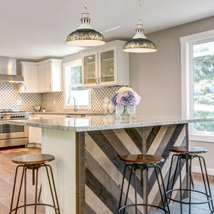 Kinsley Large Pendant in Aged Galvanized Steel