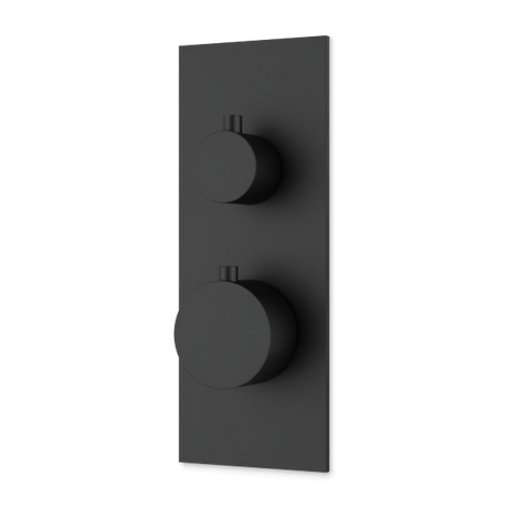 Artos Otella Thermostat with 3-Way Diverter & Off Position Linear Trim Kit Matte Black – F903B-63TKBK