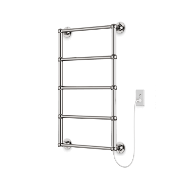 Artos Empire 36" x 22" Plug-In Heated Towel Rail Brushed Nickel – TEM09255P-BN