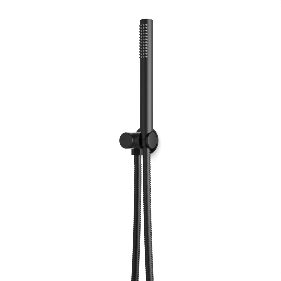 Artos Opera Flexible Hose Hand Shower Kit on Pivoting Hook Matte Black – F907-110BK