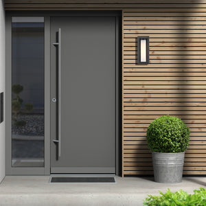 Smyth Outdoor Medium Wall Sconce in Natural Black with Opal Glass