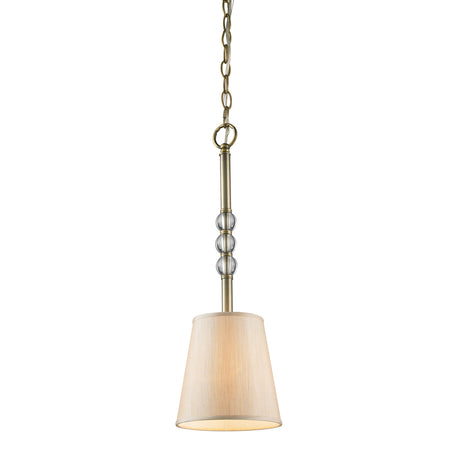 Waverly 1 Light Wall Sconce in Aged Brass with Silken Parchment Shade