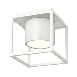 Desmond WHT Flush Mount - 7" in Matte White with Matte White Shade