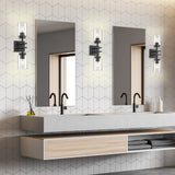 Tribeca 2 Light Wall Sconce in Matte Black