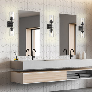 Tribeca 2 Light Wall Sconce in Matte Black