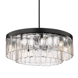 Ciara BLK Matte Black 9 Light Chandelier