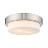Multi-Family Flush Mount in Pewter with Opal Glass