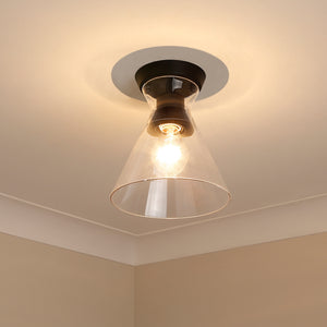 Malta Matte Black Flush Mount