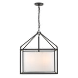 Manhattan 5 Light Chandelier in Matte Black