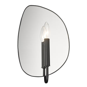 Tessa 1 Light Wall Sconce in Matte Black