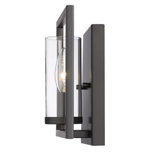 Marco 1 Light Wall Sconce in Matte Black