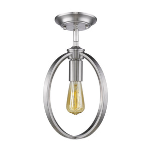 Colson PW Semi-Flush in Pewter