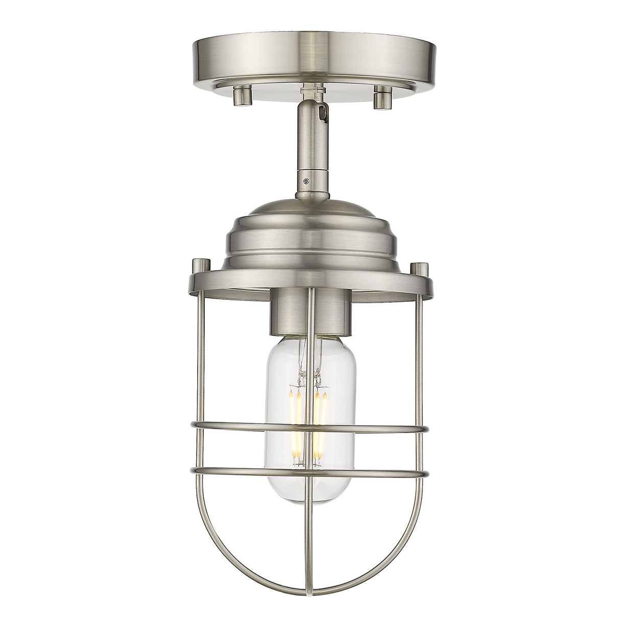 Seaport Semi-Flush in Pewter