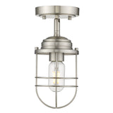 Seaport Semi-Flush in Pewter