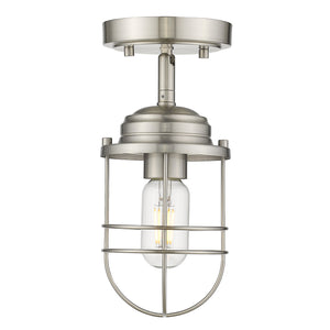 Seaport Semi-Flush in Pewter