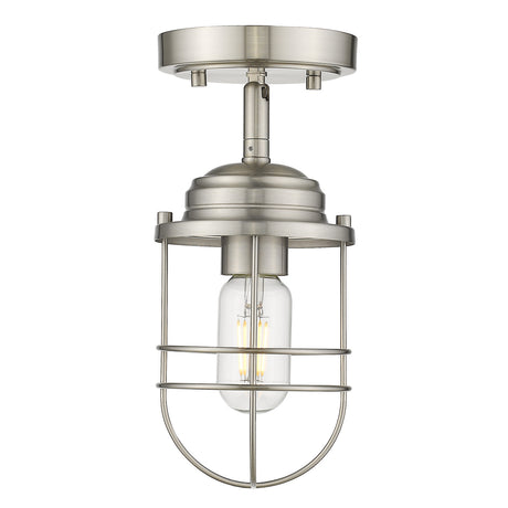 Seaport Semi-Flush in Pewter