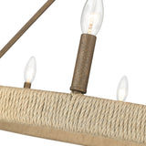 Yates 9 Light Chandelier in Burnished Chestnut