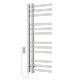 Artos Lioni 48" x 20" Plug-In Heated Towel Rail Brushed Nickel – MS12250P-BN