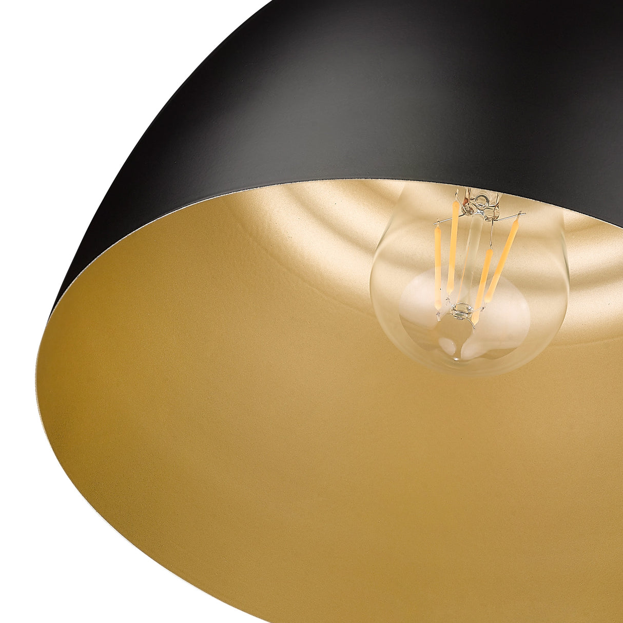 Holmes BLK Flush Mount in Matte Black