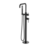 Artos Opera Floor Mount Tub Filler Trim Kit with Low Spout & Hand Shower Matte Black – FS513TKBK