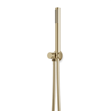 Artos Opera Flexible Hose Hand Shower Kit on Pivoting Hook Satin Brass – F907-110SB