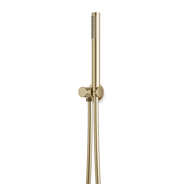 Artos Opera Flexible Hose Hand Shower Kit on Pivoting Hook Satin Brass – F907-110SB