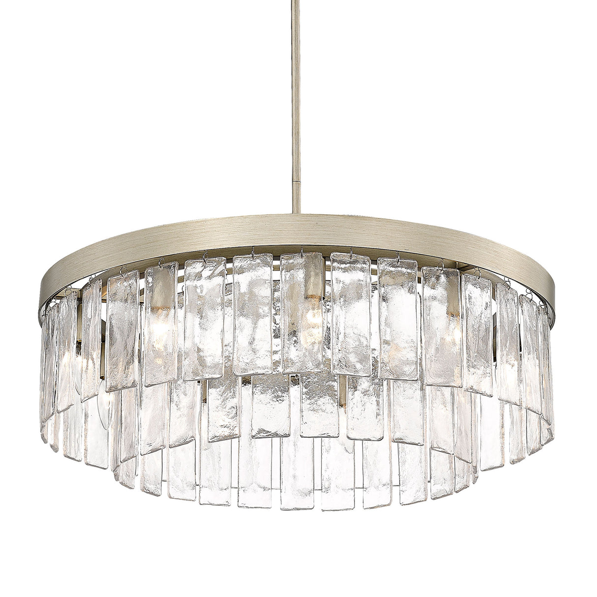 Ciara WG White Gold 9 Light Chandelier