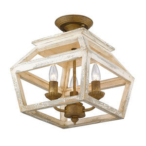 Haiden Semi-Flush in Burnished Chestnut